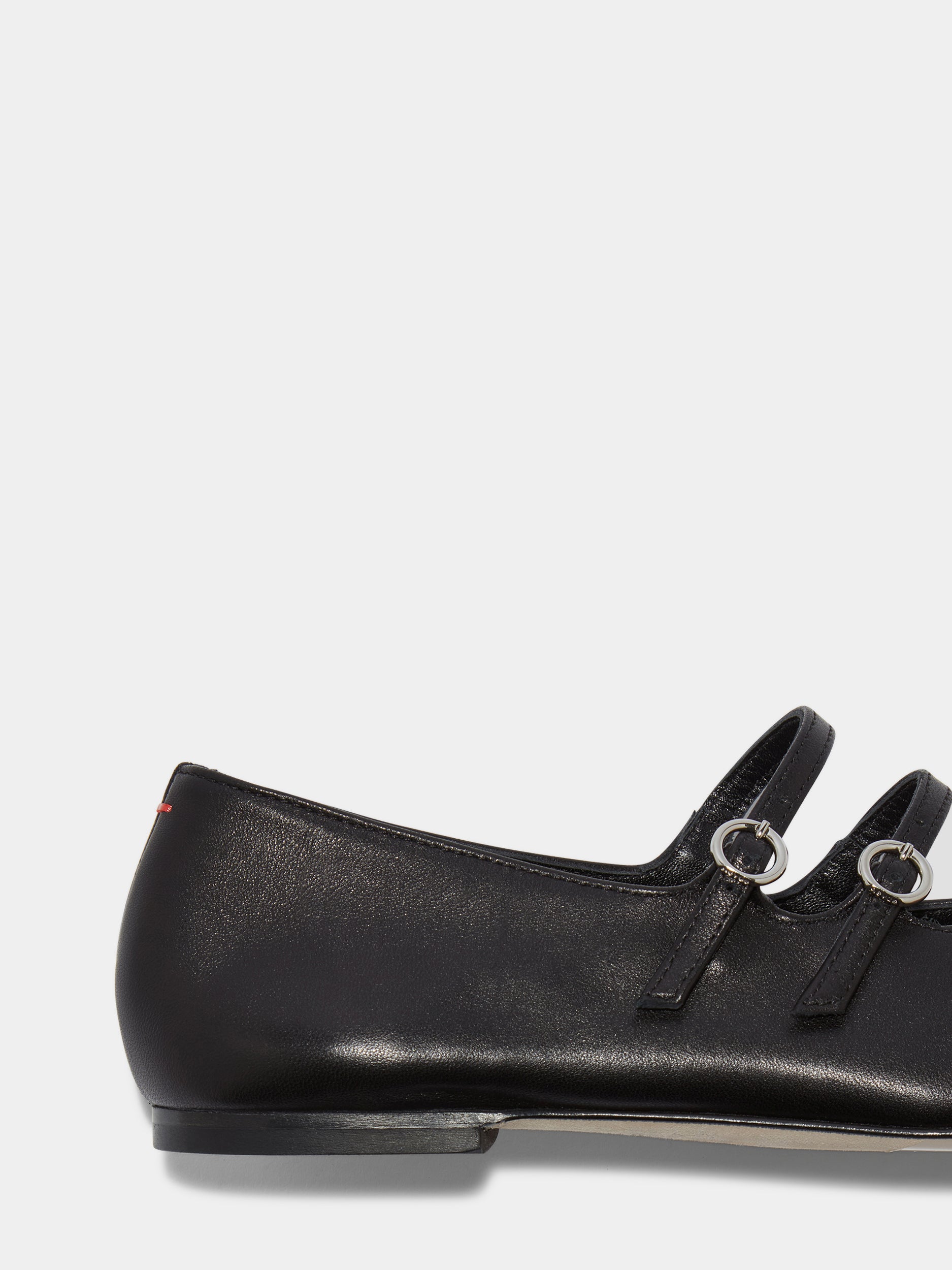 フラットシューズ aeyde Franny Ballerinas - Aeyde - Leather - Black Fedora Leather Slingback Flats – Aeyde