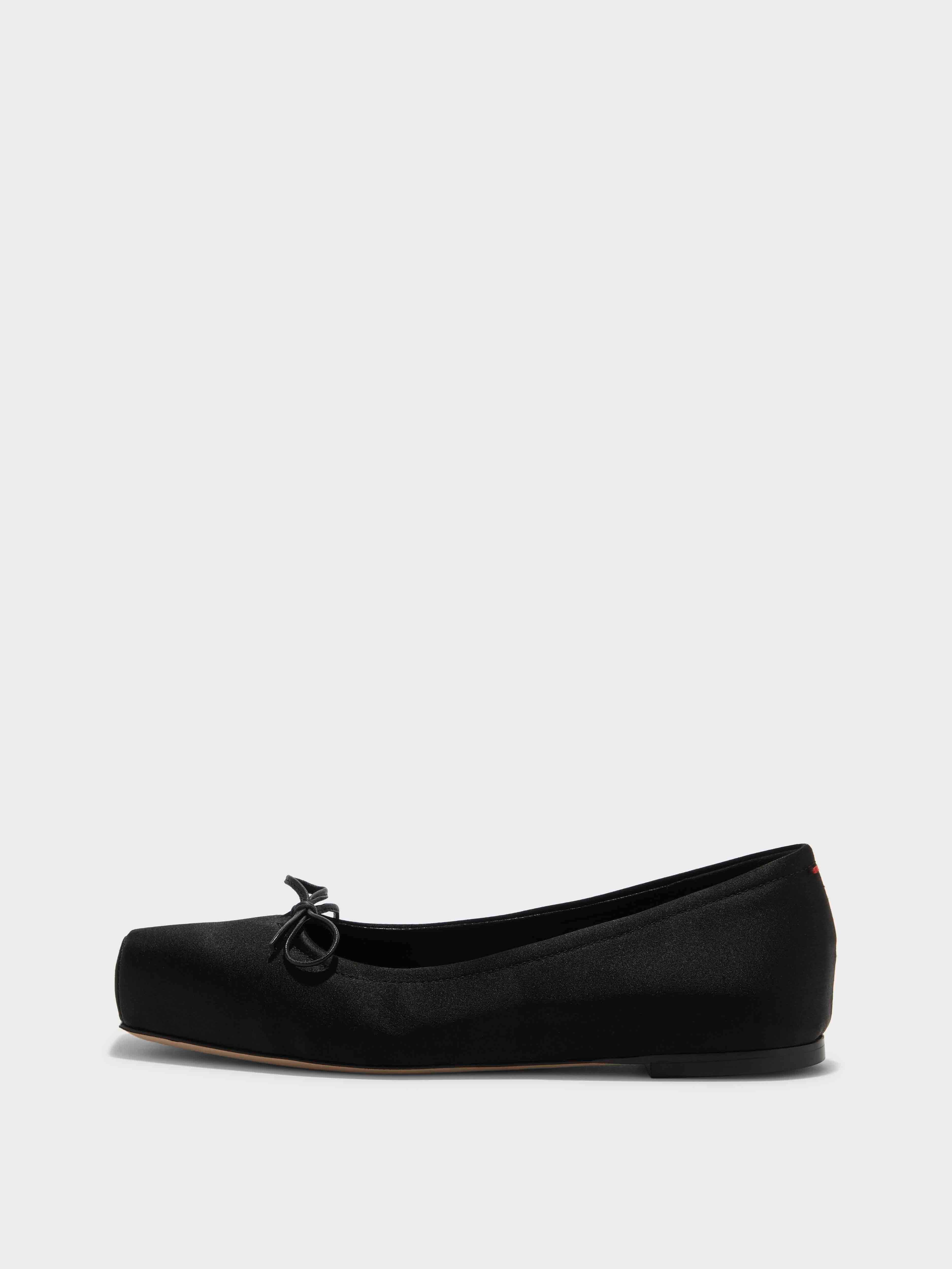 Gabriella Satin Ballet Flats - Image 1