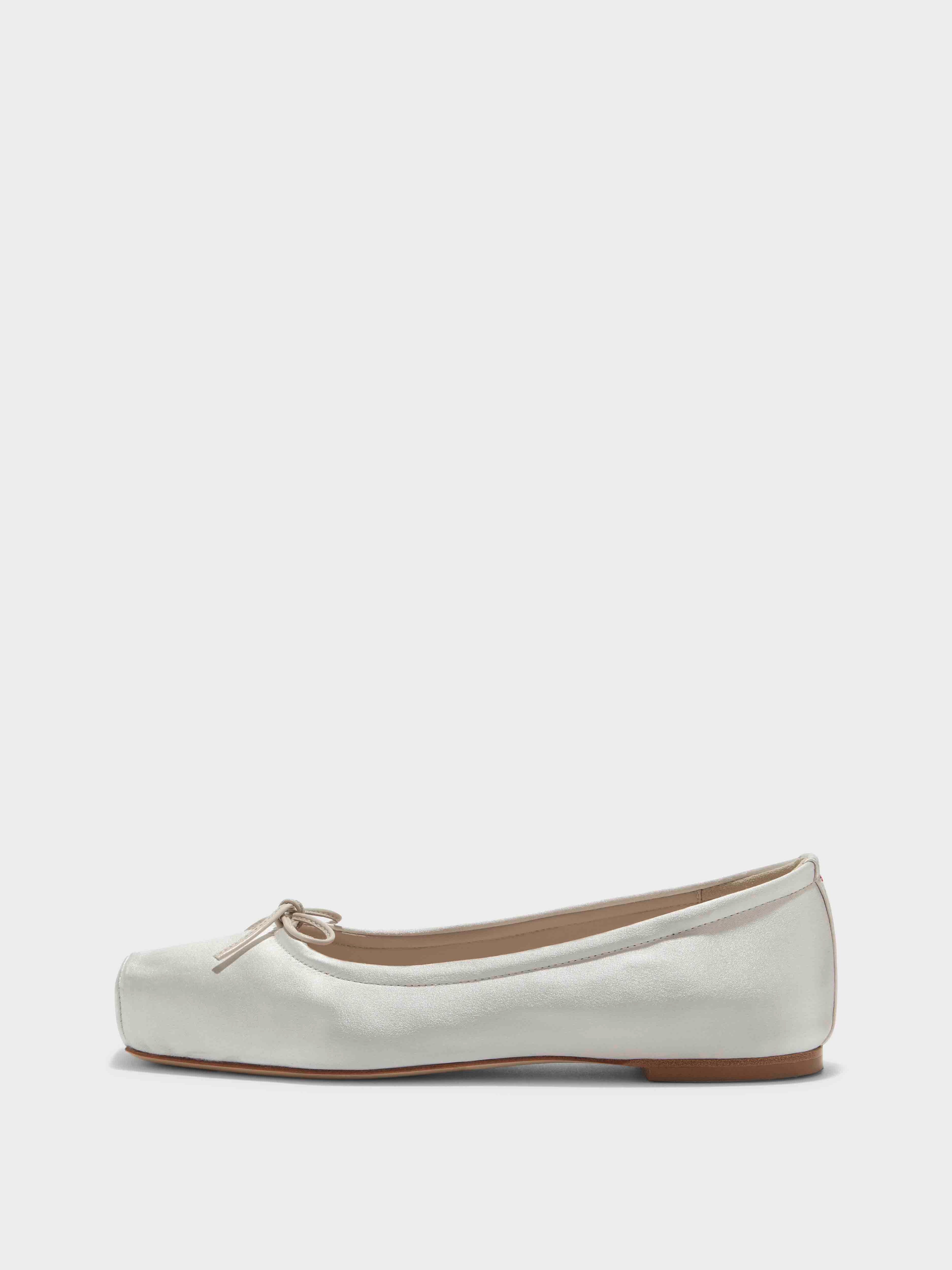 Gabriella Satin Ballet Flats - Image 1