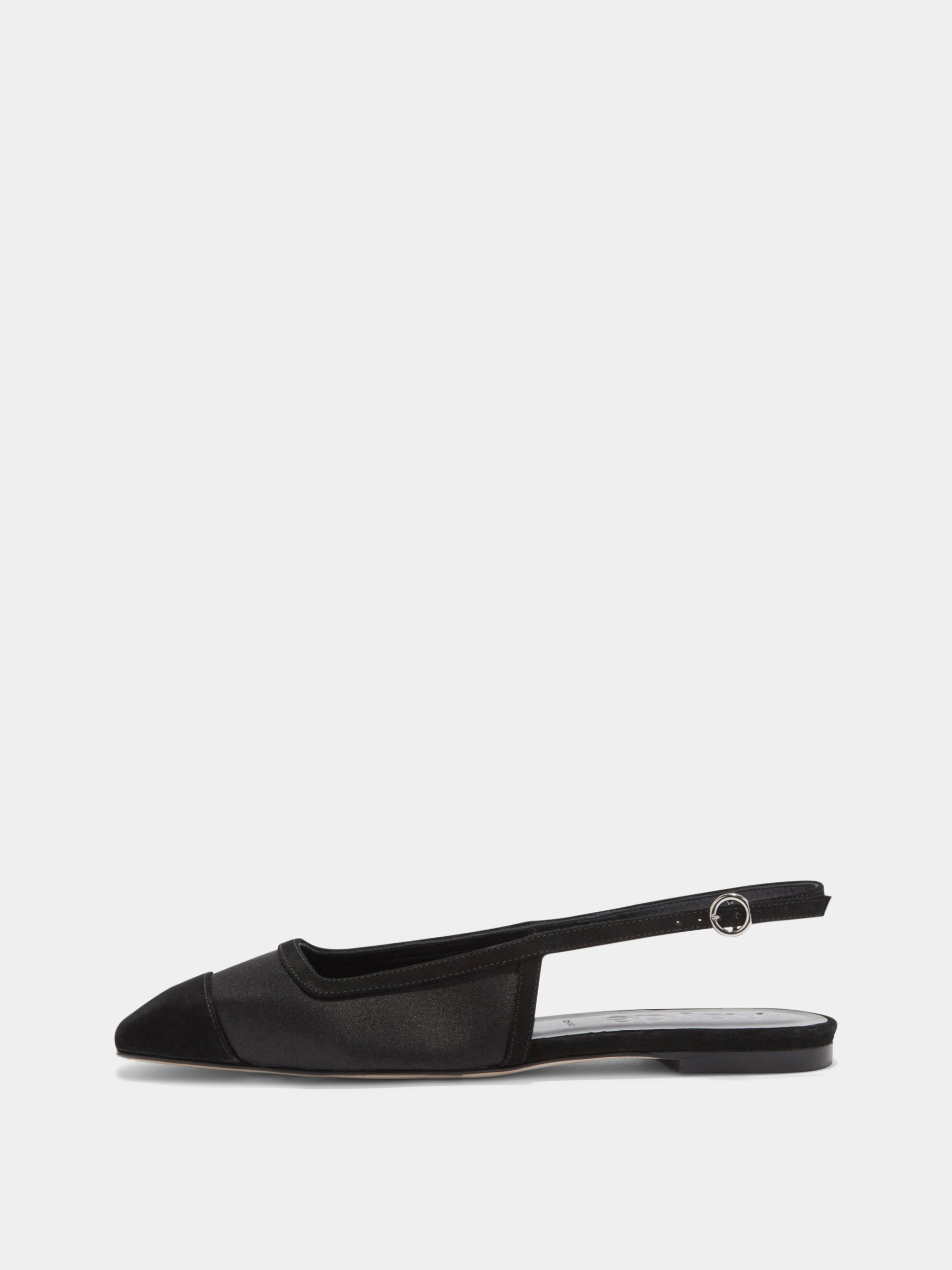 Geraldine Satin Toe-Cap Slingback - Image 1