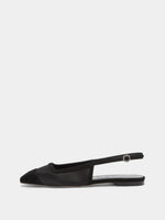 Geraldine Satin Toe-Cap Slingback - Image 1