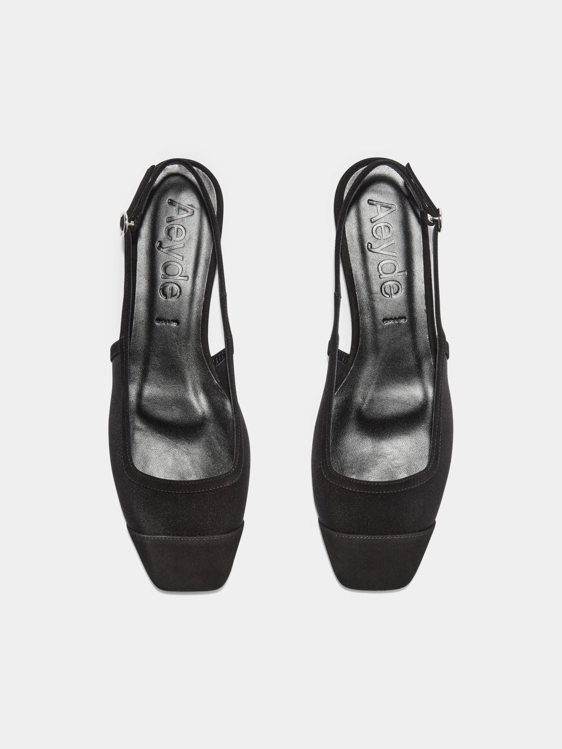 Geraldine Satin Toe-Cap Slingback - Image 5