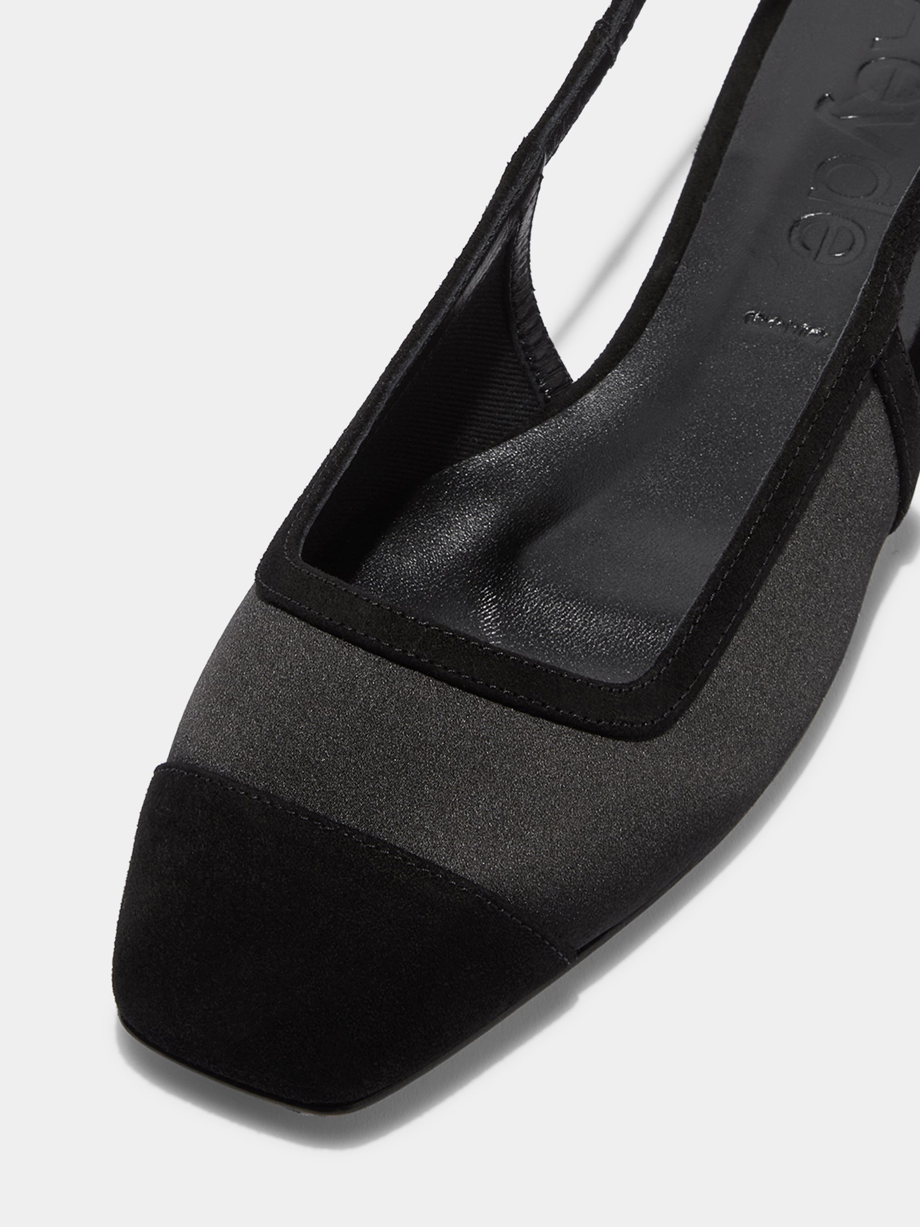Geraldine Satin Toe-Cap Slingback - Image 3