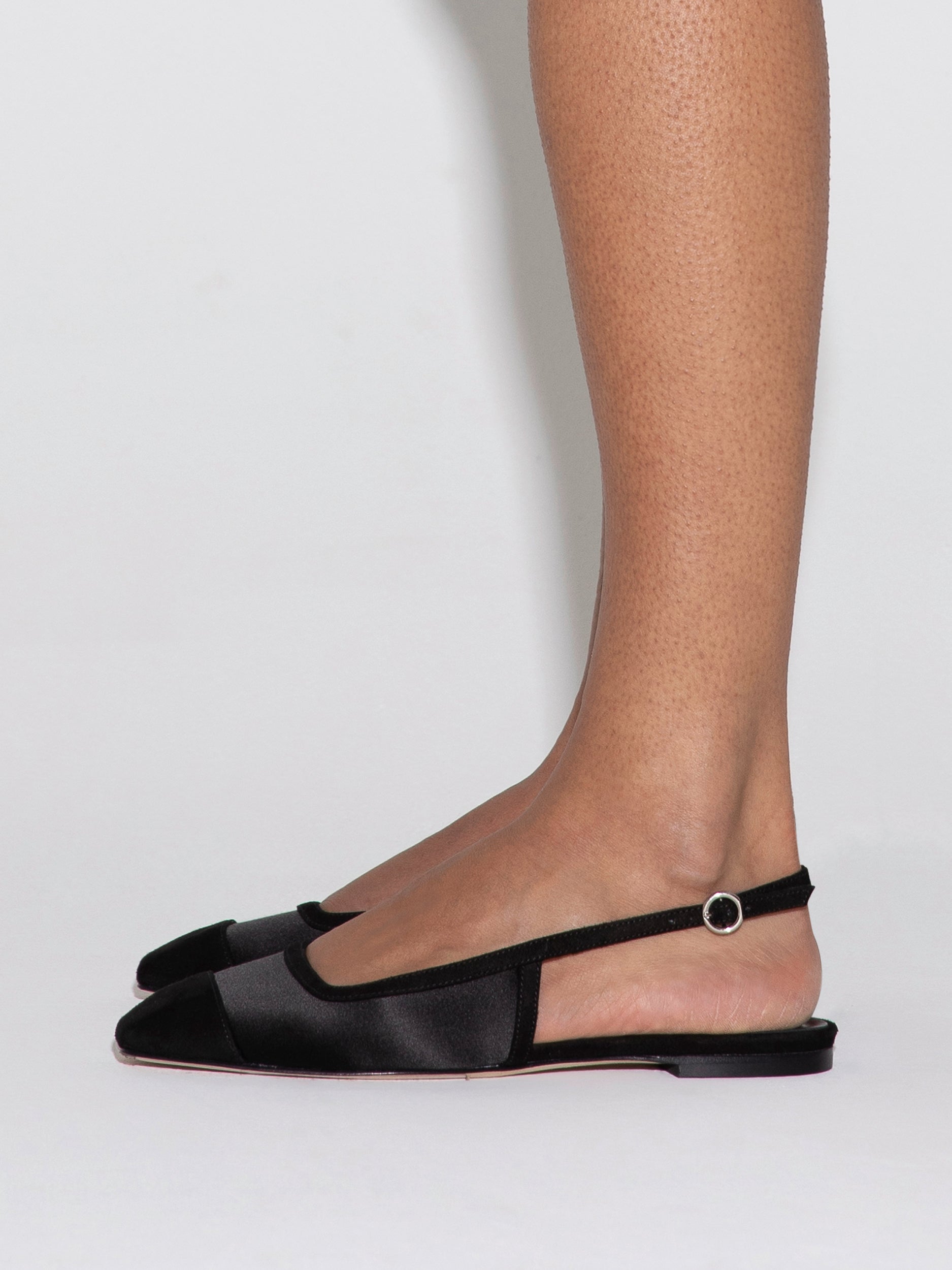 Geraldine Satin Toe-Cap Slingback - Image 6