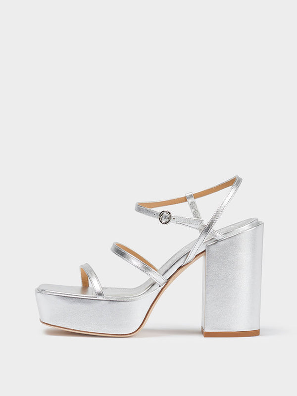 Katalin Leather Platform Sandals