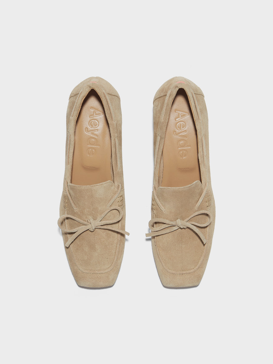 Grenn Suede Heeled Loafers