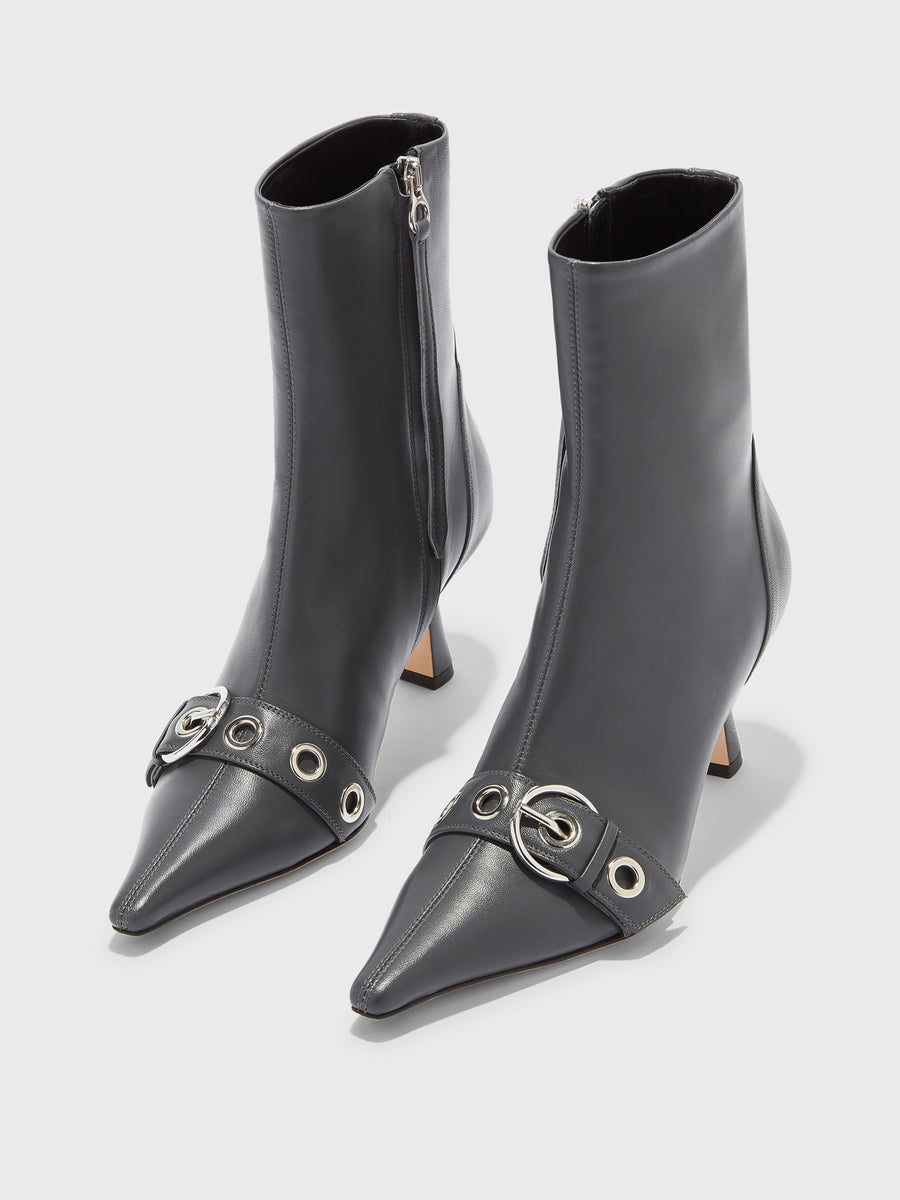 Halima Eyelet Pointed Boots