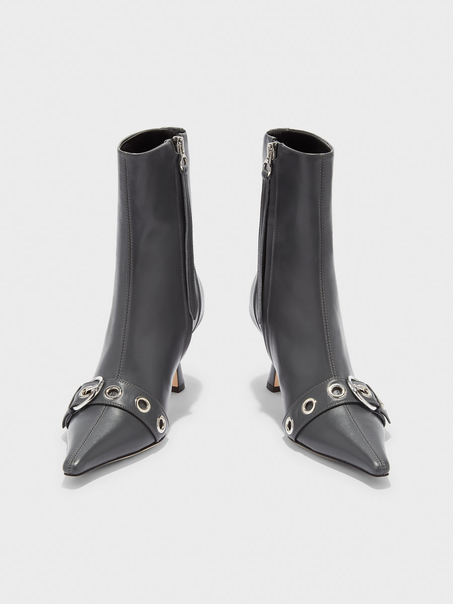 Halima Eyelet Pointed Boots