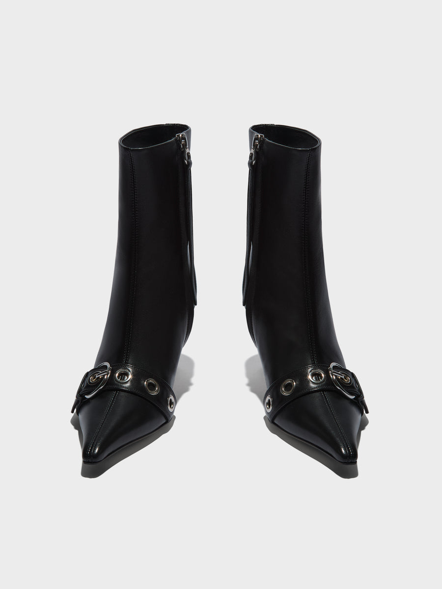 Halima Eyelet Pointed Boots