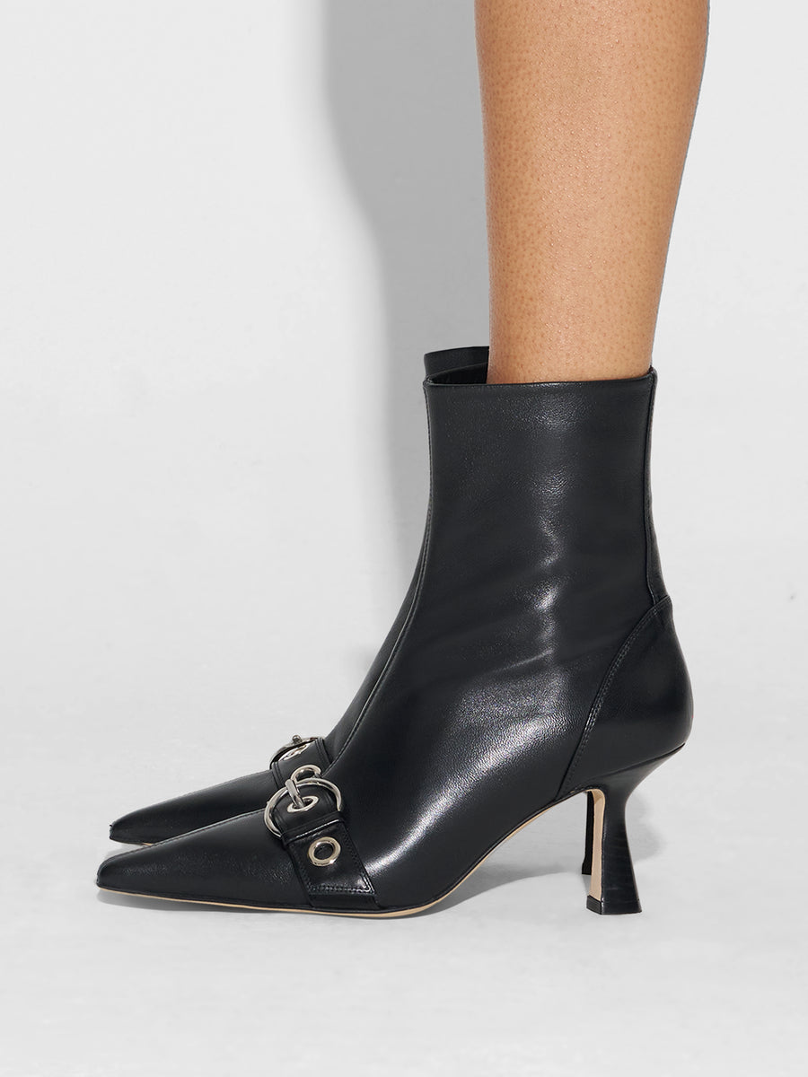 Halima Eyelet Pointed Boots