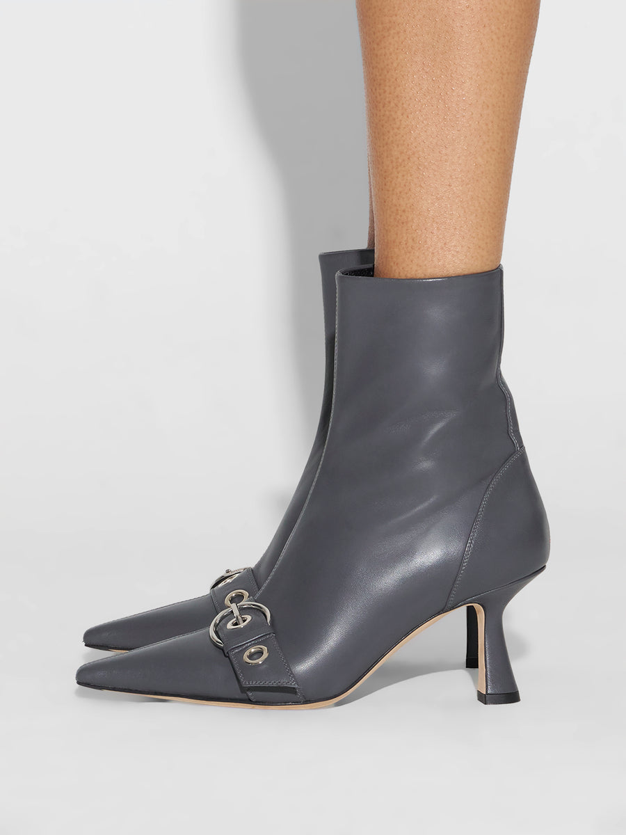 Halima Eyelet Pointed Boots