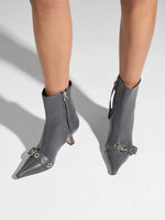 Halima Eyelet Pointed Boots - Image 2