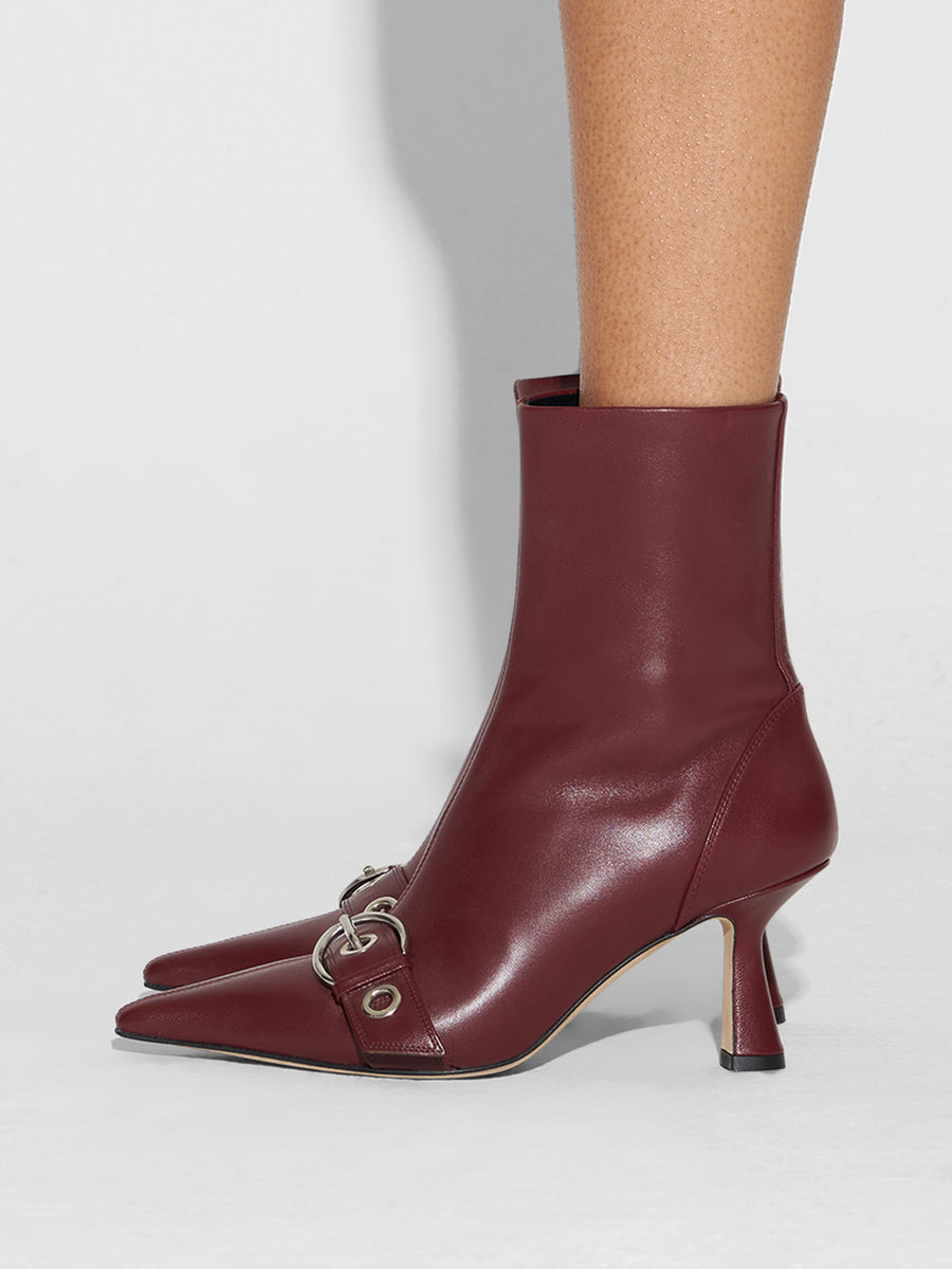 Halima Eyelet Pointed Boots