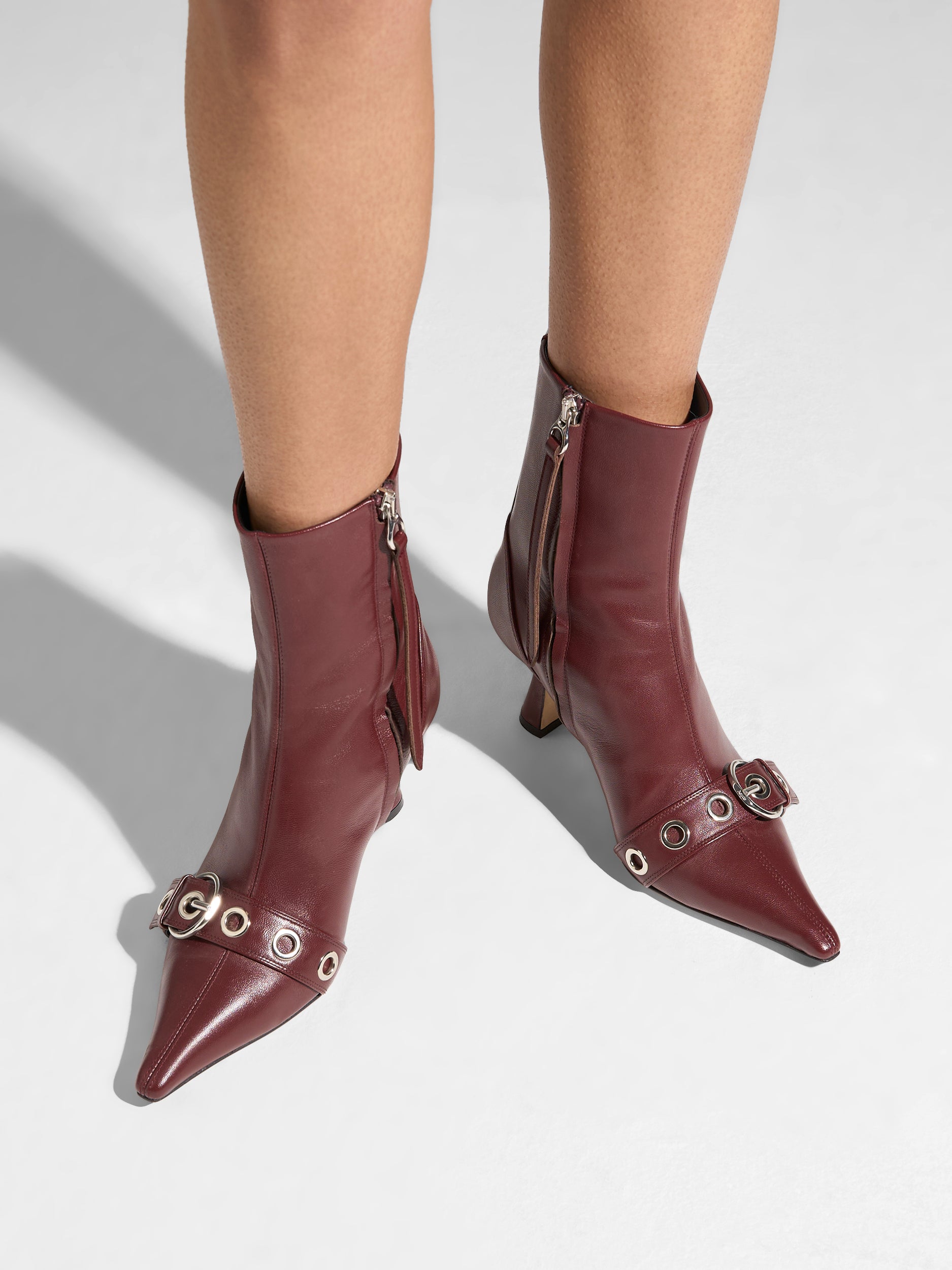 Halima Eyelet Pointed Boots - Image 2