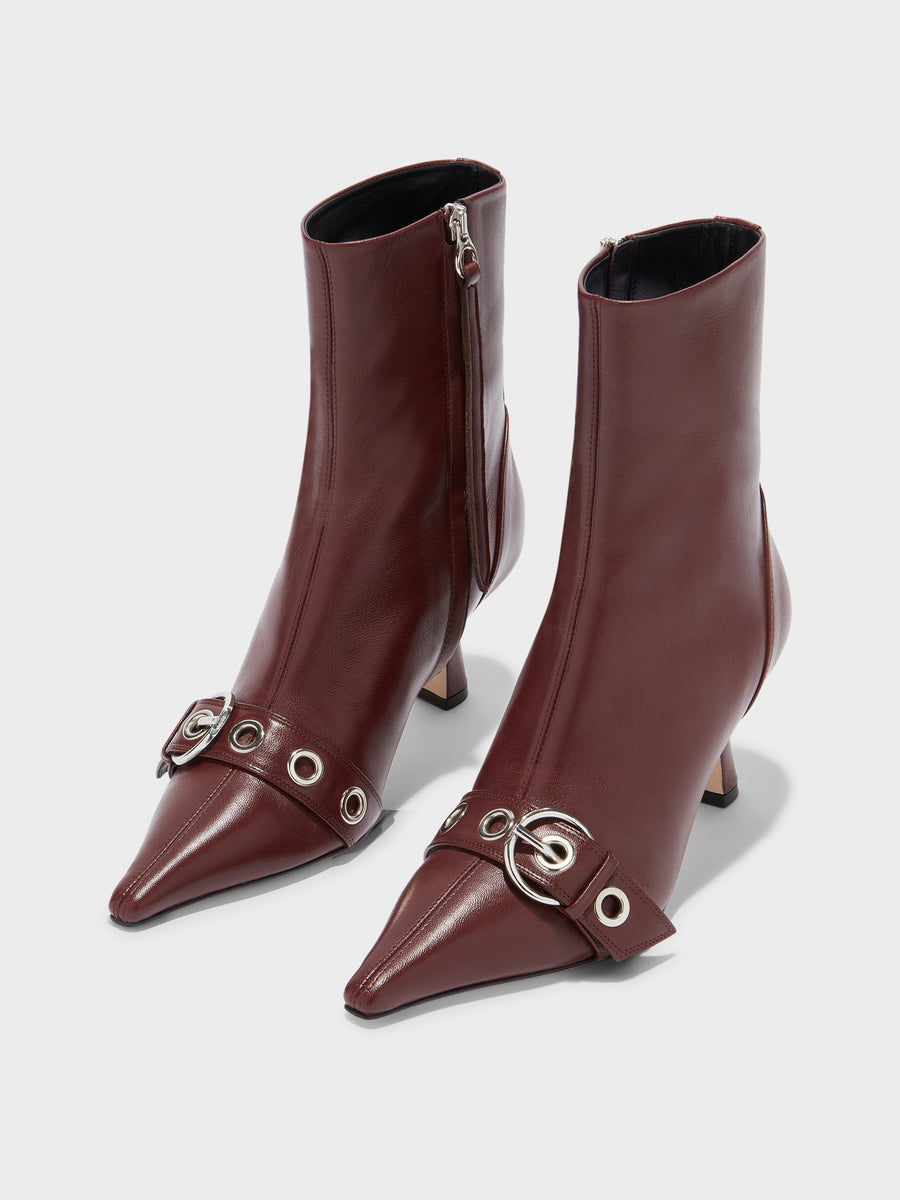 Halima Eyelet Pointed Boots