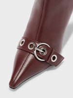 Halima Eyelet Pointed Boots - Image 4