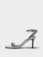 Hallie Leather Stiletto Sandals - Image 1