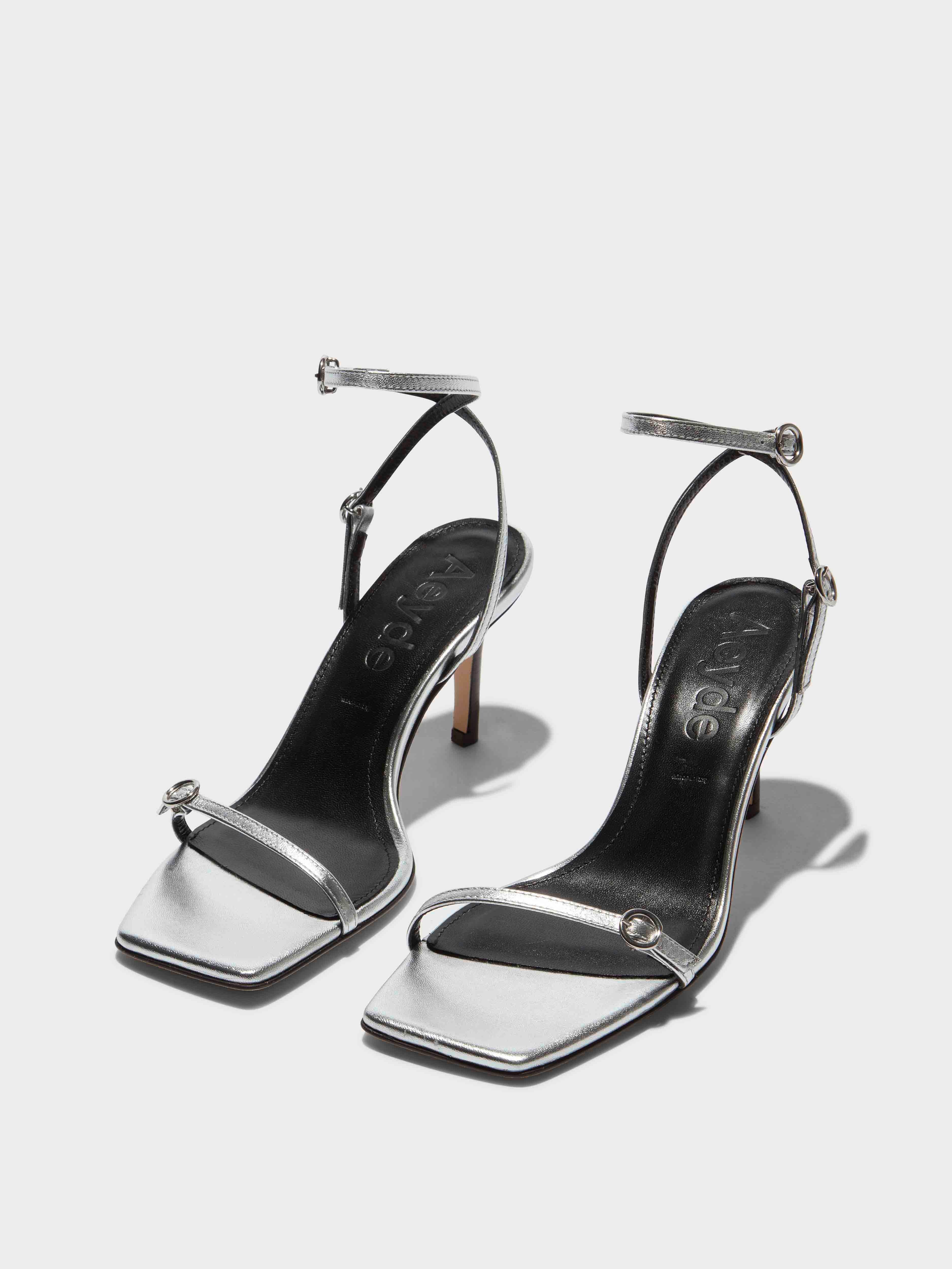 Hallie Leather Stiletto Sandals - Image 2