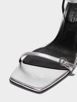 Hallie Leather Stiletto Sandals - Image 3