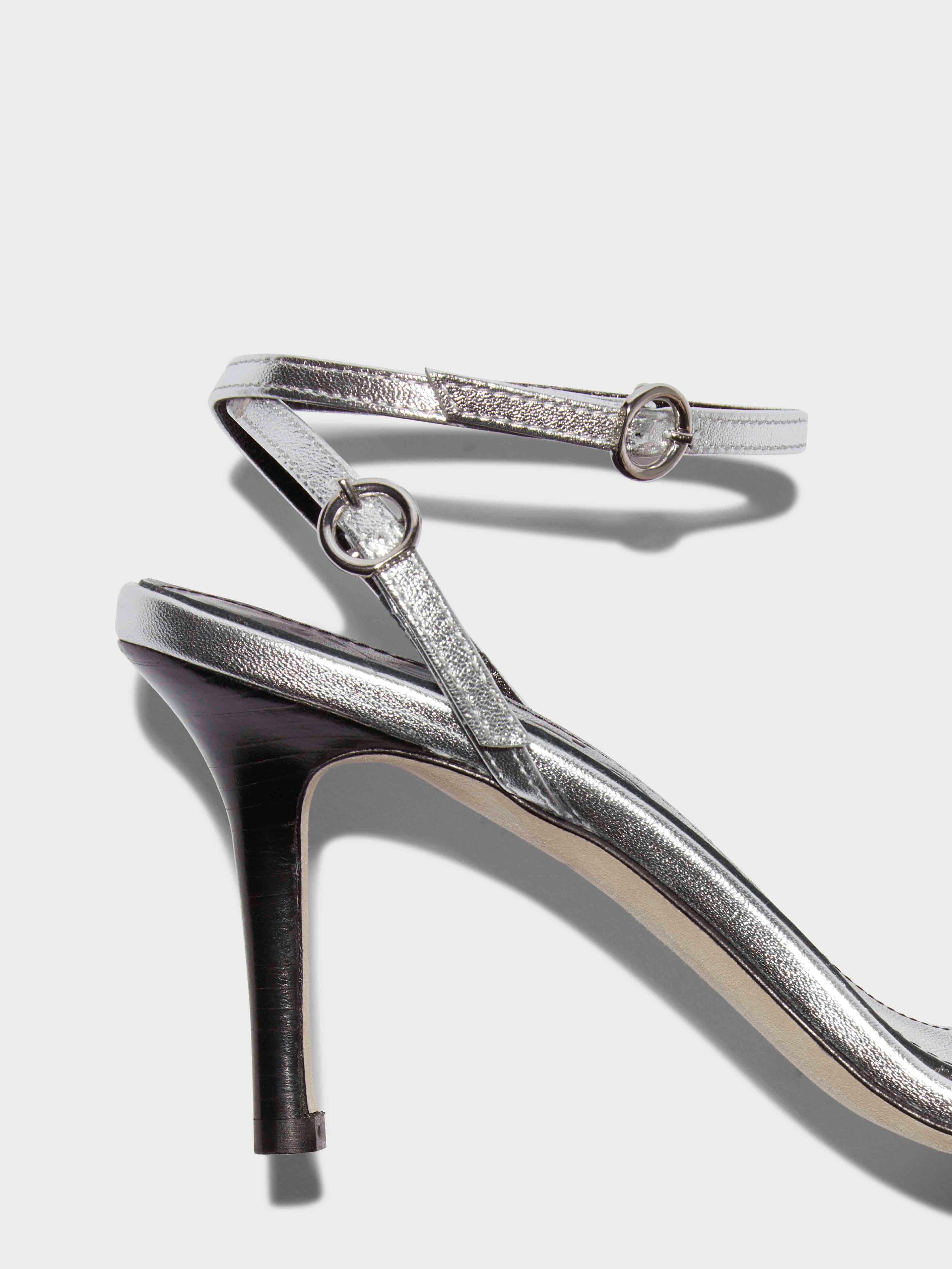 Hallie Leather Stiletto Sandals – Aeyde