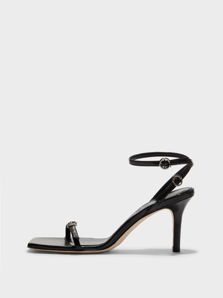 サンダル・ミュール aeyde SS25 Sandals (GERALDINE MESH NAPPA LEATHERBLACK) Geraldine Mesh Toe-Cap Slingbacks – Aeyde