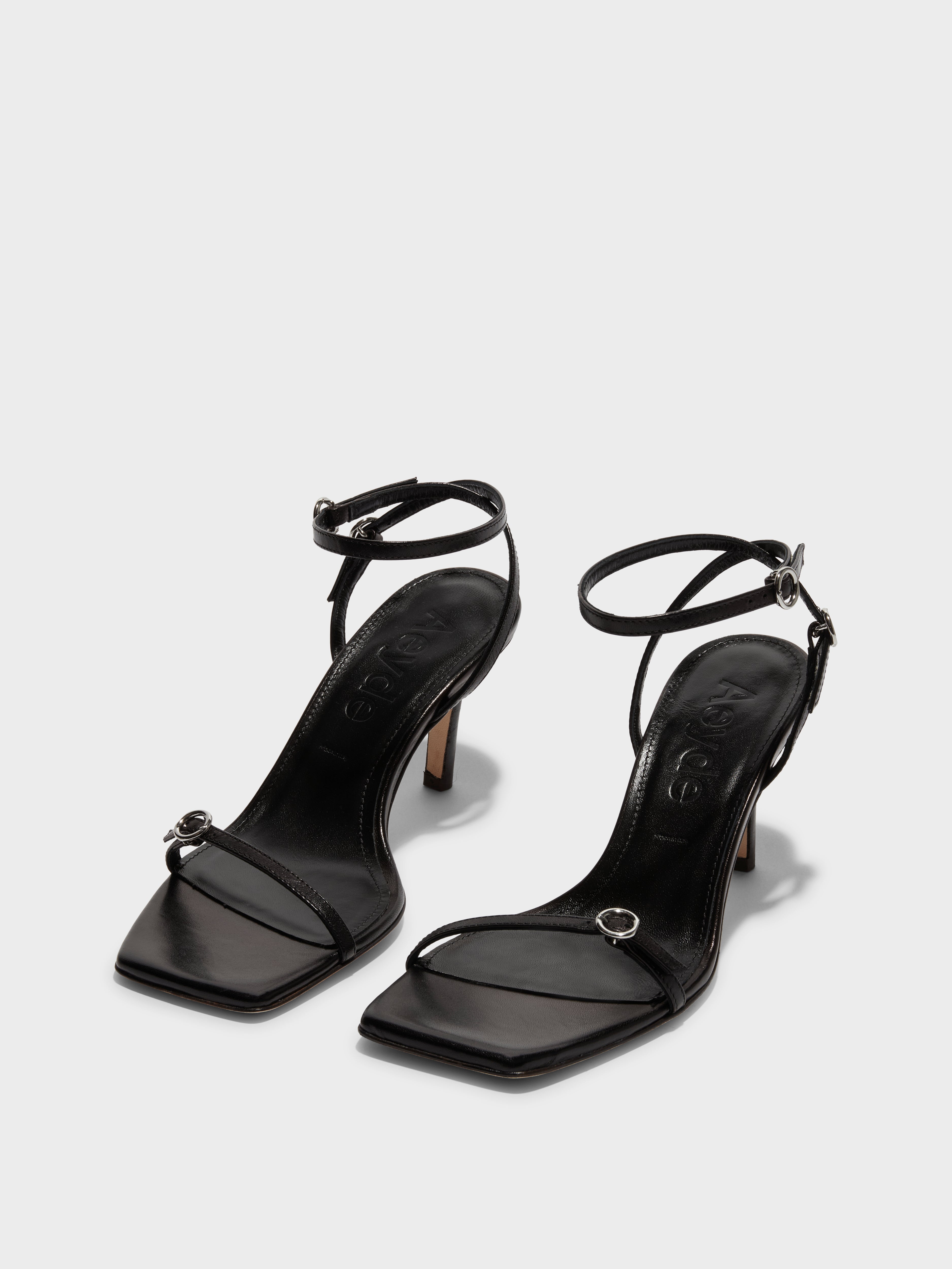 Hallie Leather Stiletto Sandals - Image 2