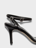 Hallie Leather Stiletto Sandals - Image 4