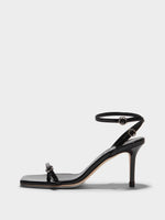 Hallie Leather Stiletto Sandals - Image 1
