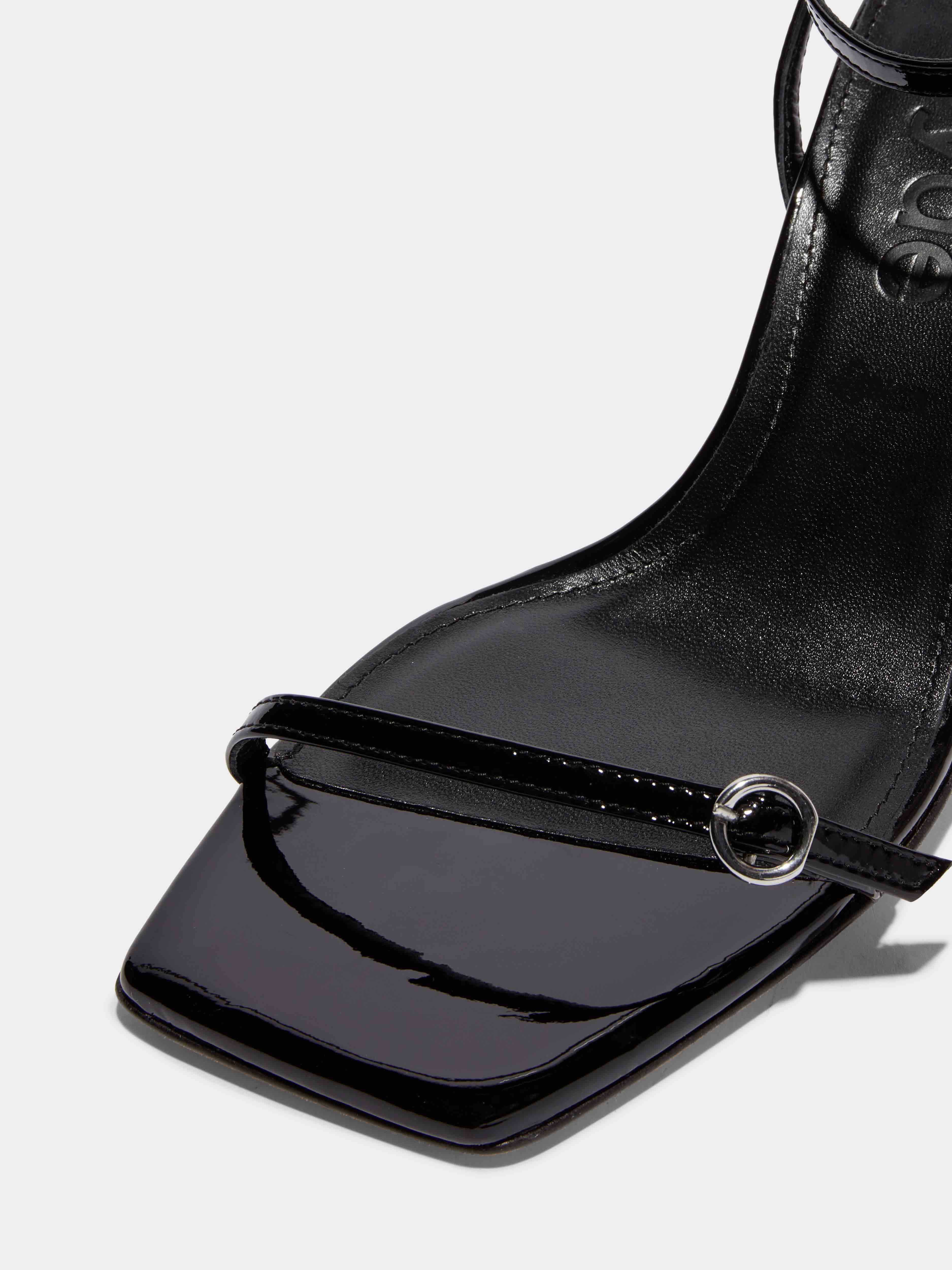 Hallie Leather Stiletto Sandals - Image 3