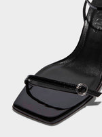 Hallie Leather Stiletto Sandals - Image 3