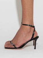 Hallie Leather Stiletto Sandals - Image 6