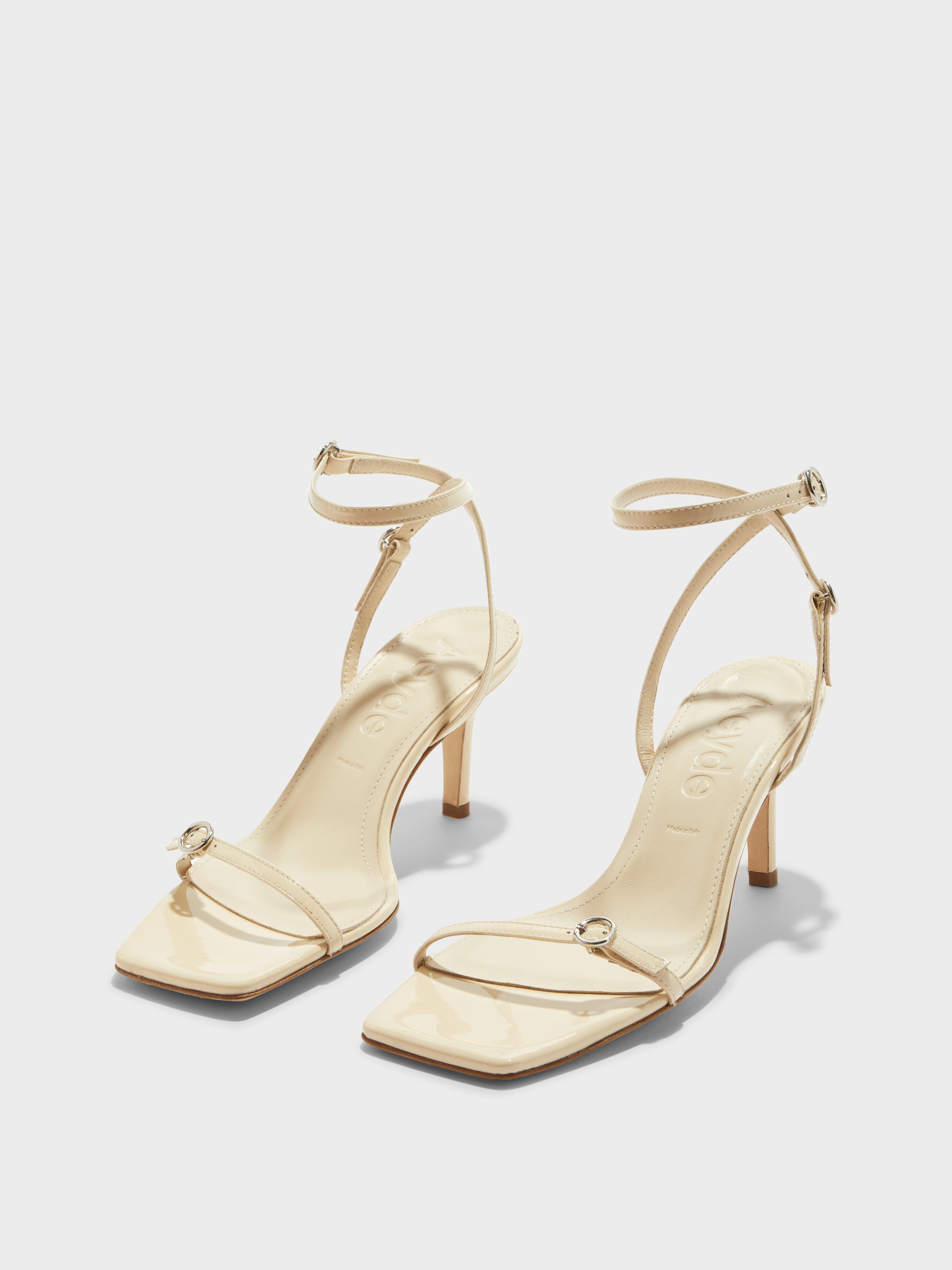 Hallie Leather Stiletto Sandals - Image 2