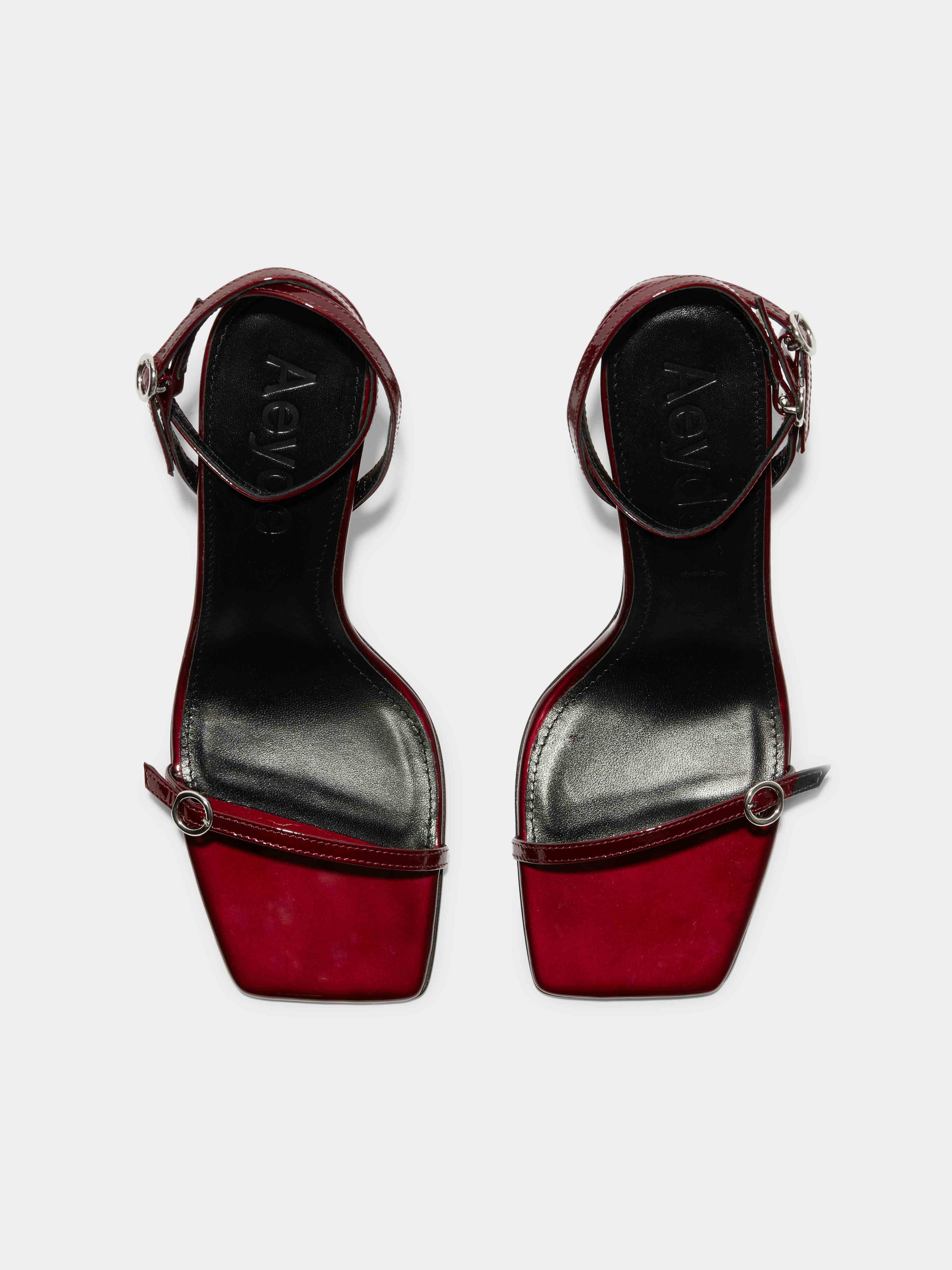 Hallie Leather Stiletto Sandals - Image 5