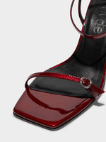Hallie Leather Stiletto Sandals - Image 3