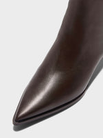Harriet Calfskin Leather Heeled Ankle Boots – Aeyde