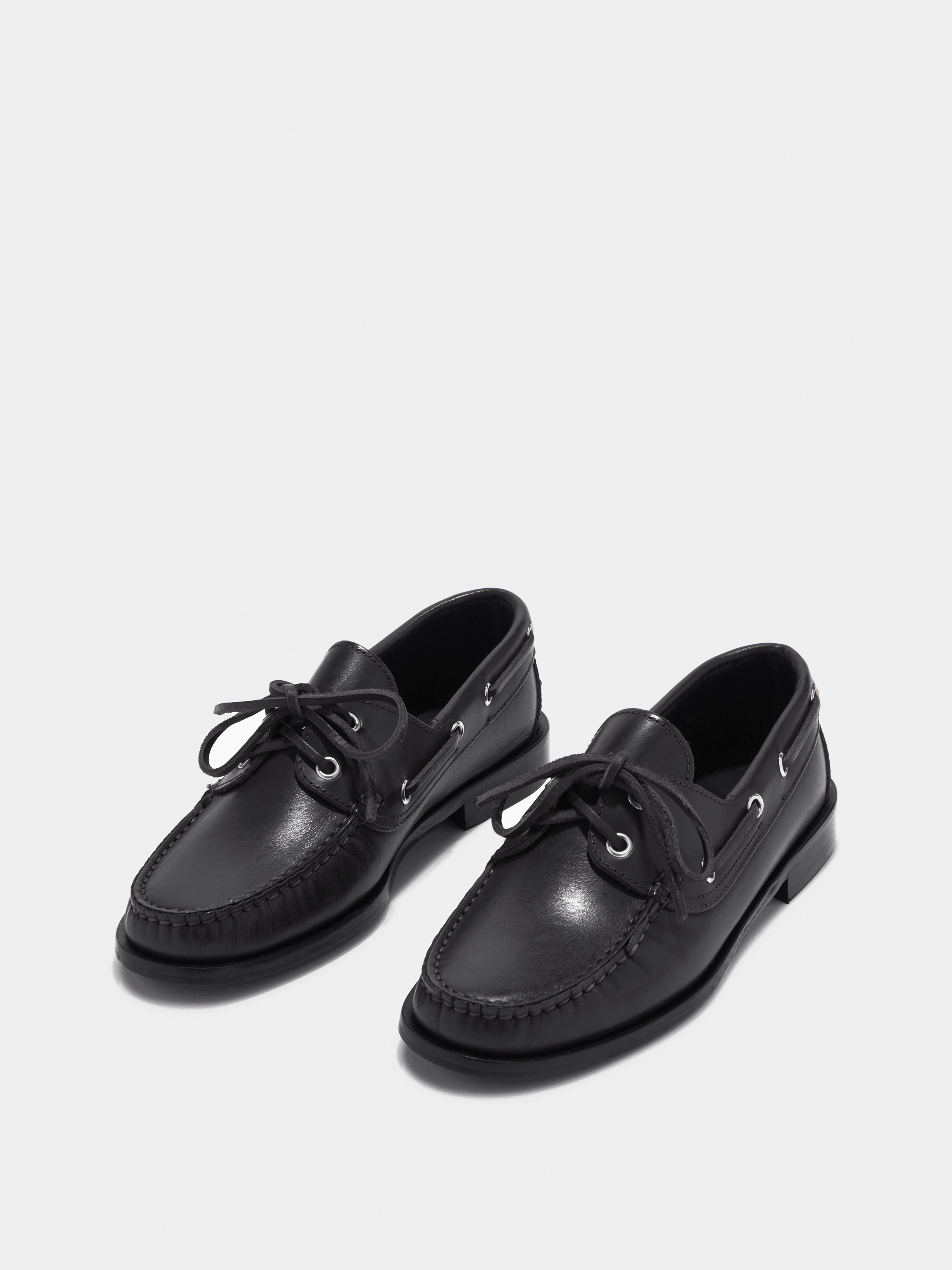 Harris Leather Moccasin Flats - Image 2