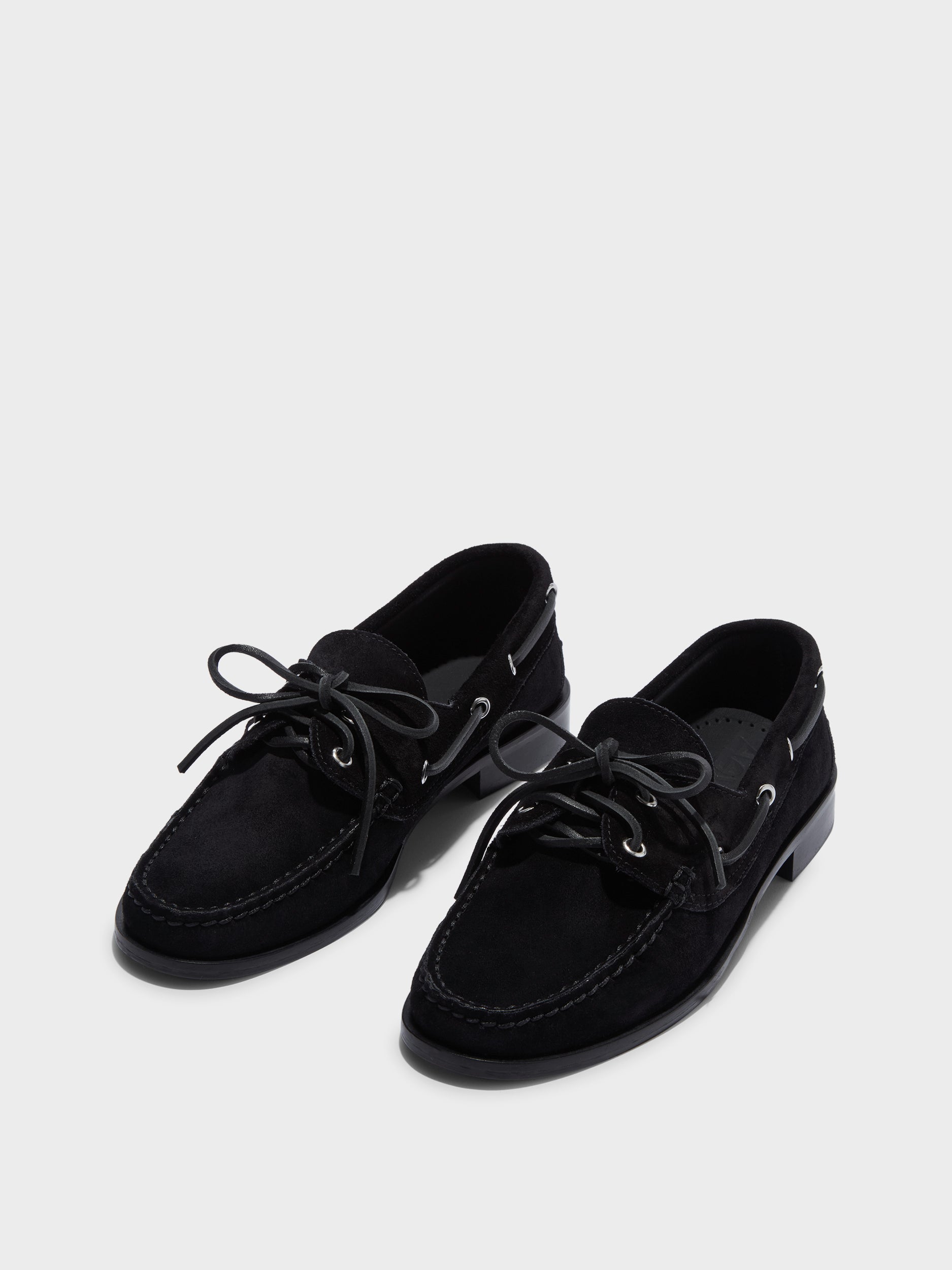 ローファー・オックスフォード aeyde HARRIS COW SUEDE LEATHER BLACK Harris Suede Mocassin Flats – Aeyde