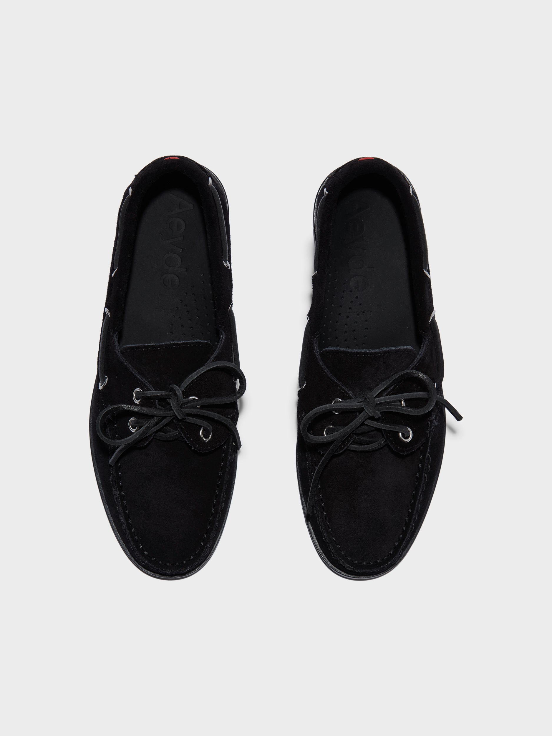 ローファー・オックスフォード aeyde HARRIS COW SUEDE LEATHER BLACK Harris Suede Mocassin Flats – Aeyde