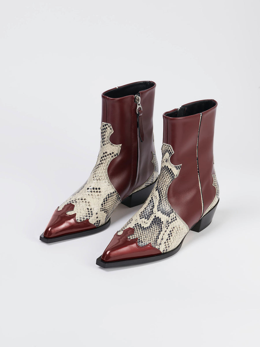 Hester Port/Creamy Calf/Snake