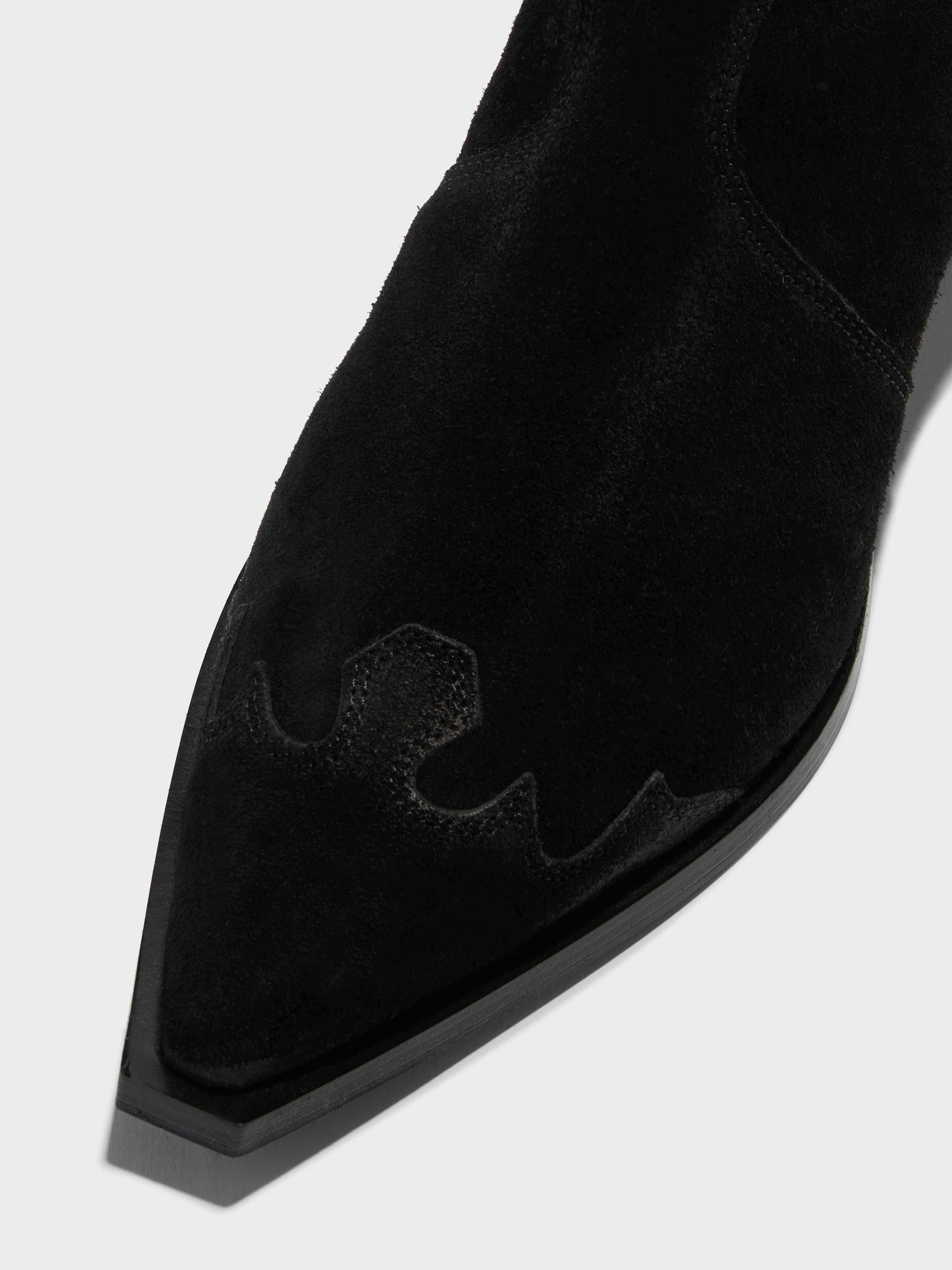 Hester Suede Cowboy Boots - Image 3