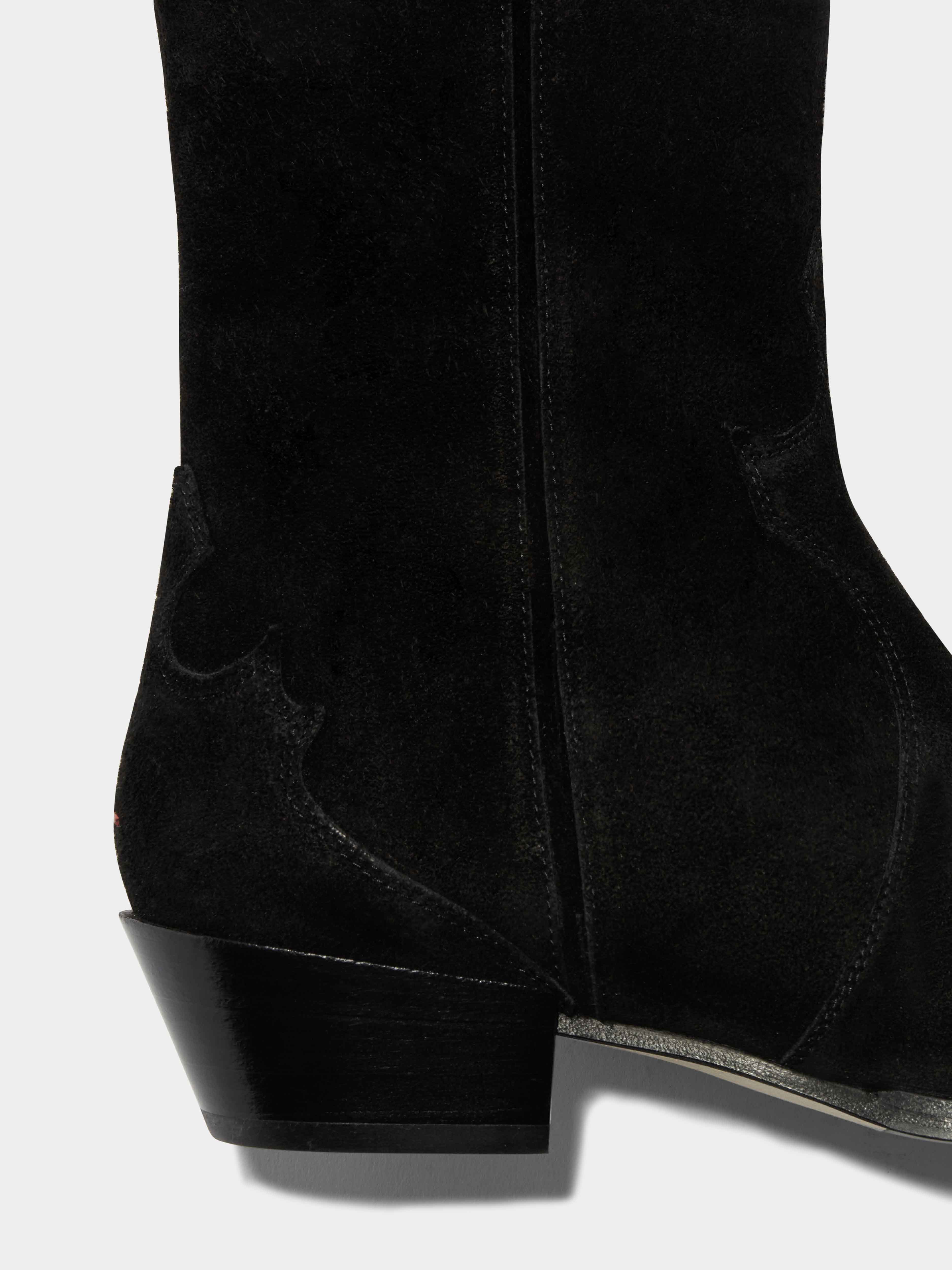 Hester Suede Cowboy Boots - Image 4