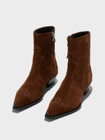 Hester Suede Cowboy Boots - Image 2