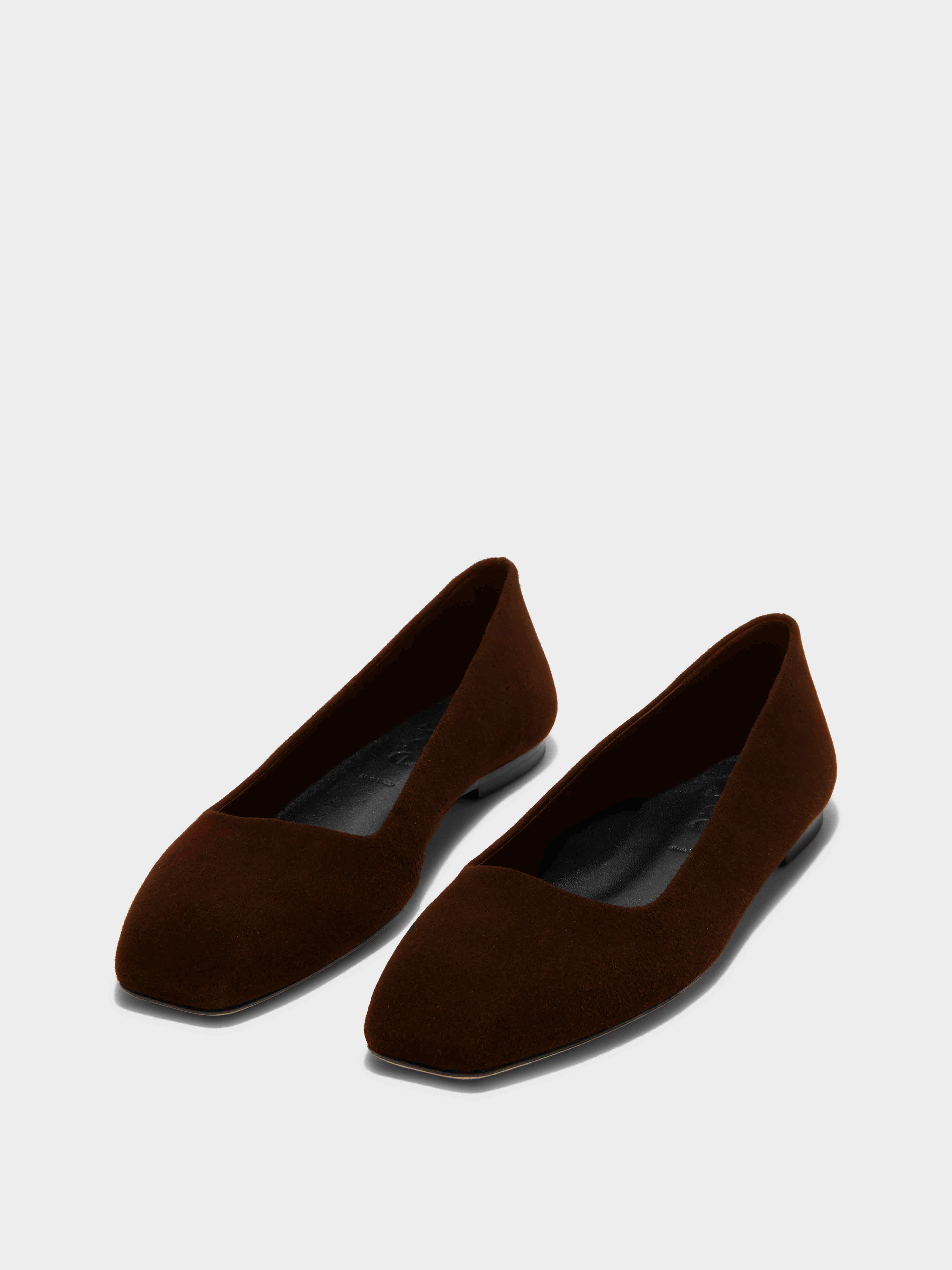 Ida Suede Square-Toe Flats - Image 2