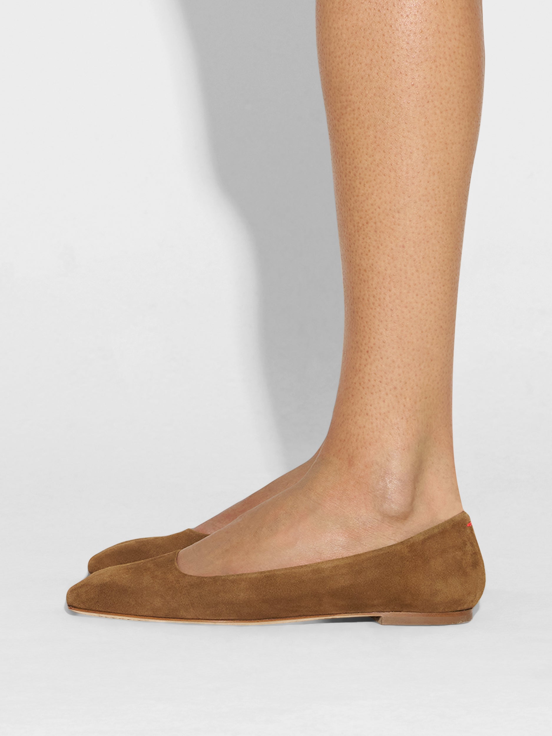 Ida Suede Square-Toe Flats - Image 6
