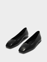 Ida Leather Square-Toe Flats - Image 2
