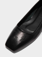 Ida Leather Square-Toe Flats - Image 3