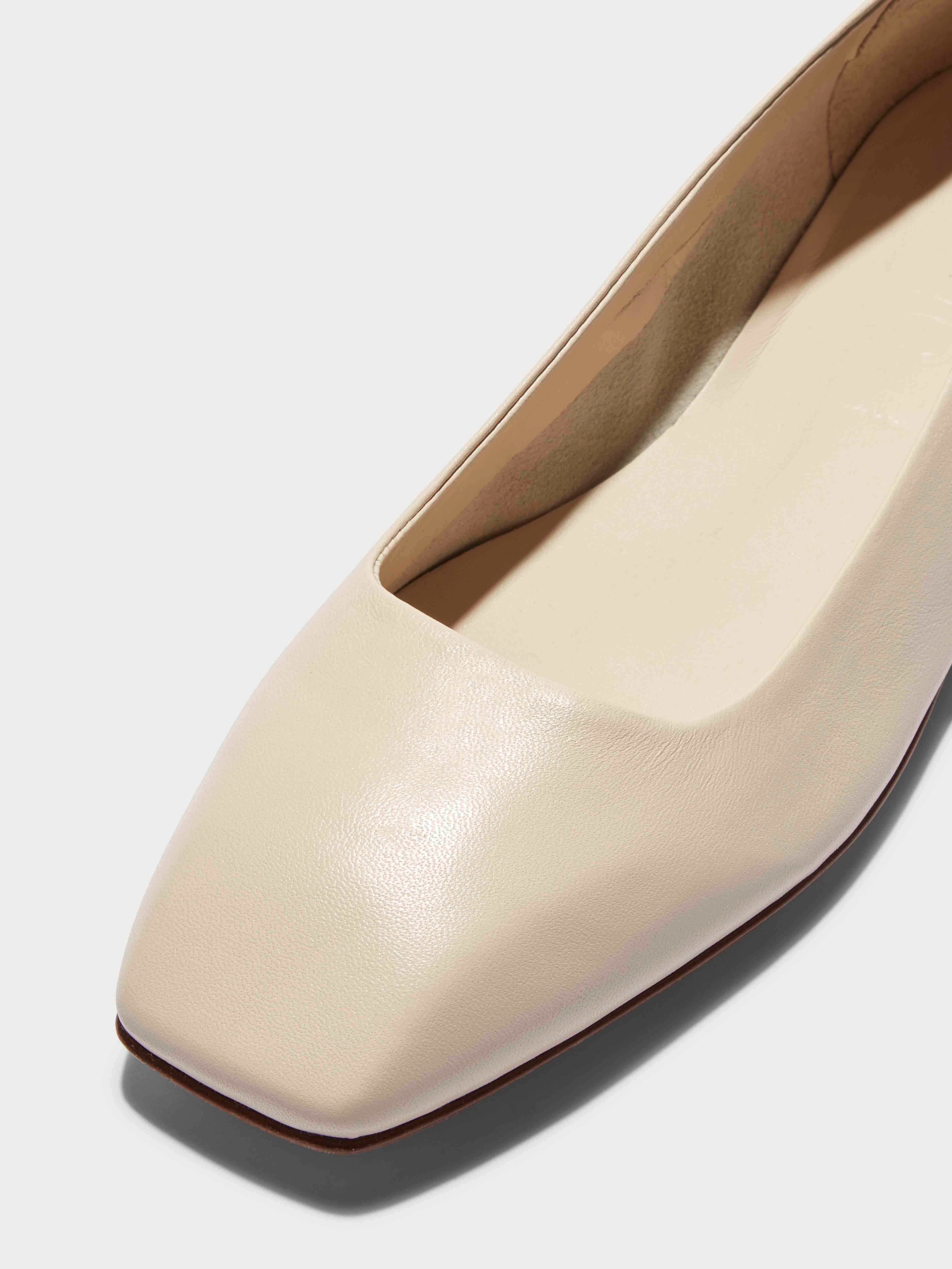 Ida Leather Ballet Flats - Image 3