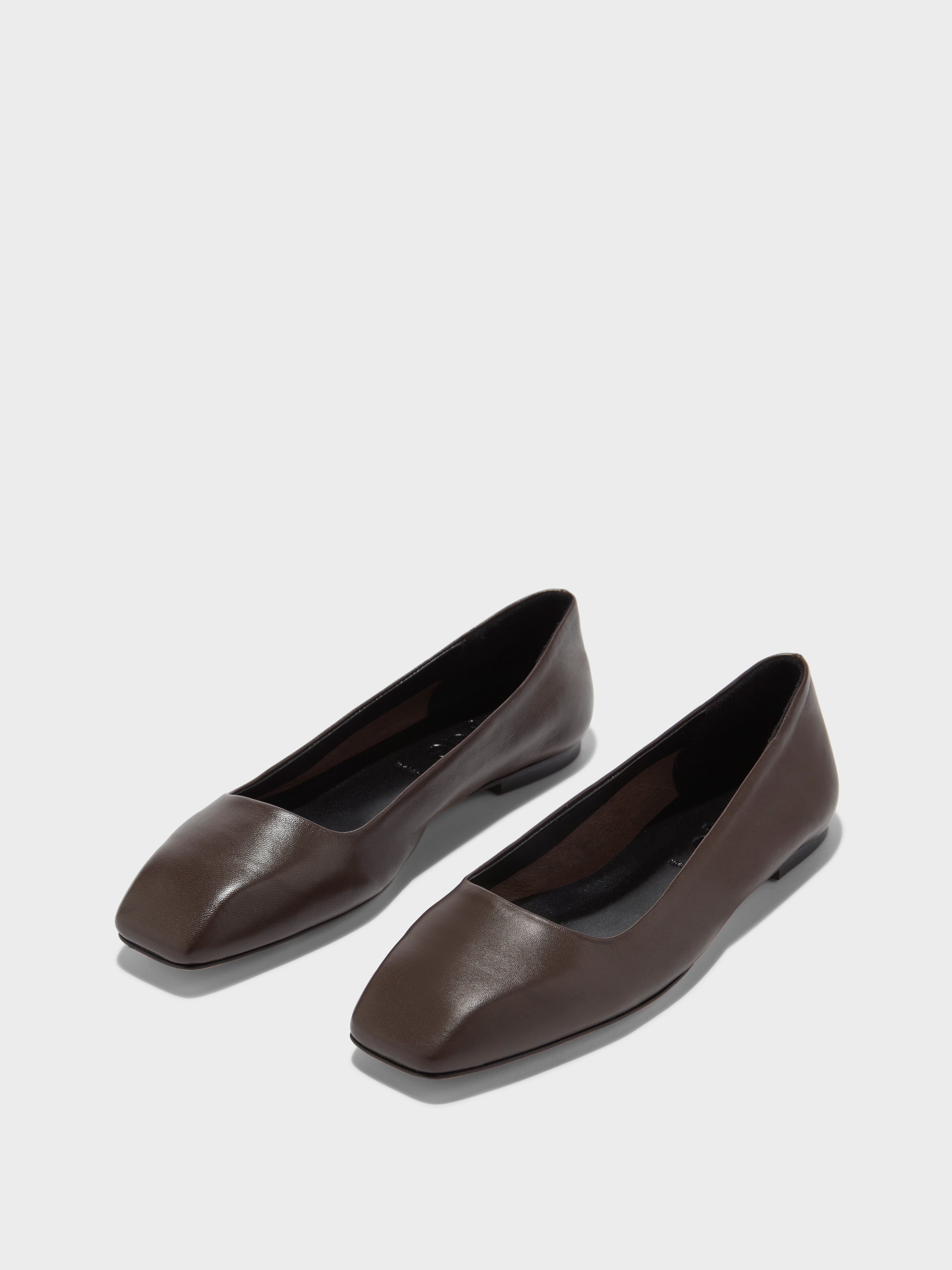 Ida Leather Square-Toe Flats - Image 2