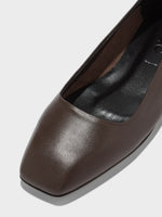 Ida Leather Square-Toe Flats - Image 3