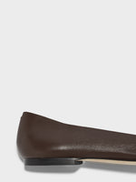 Ida Leather Square-Toe Flats - Image 4